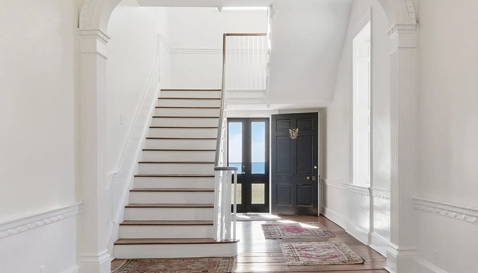 Foyer and staircase at Mulberry Hill Plantation, Edenton NC